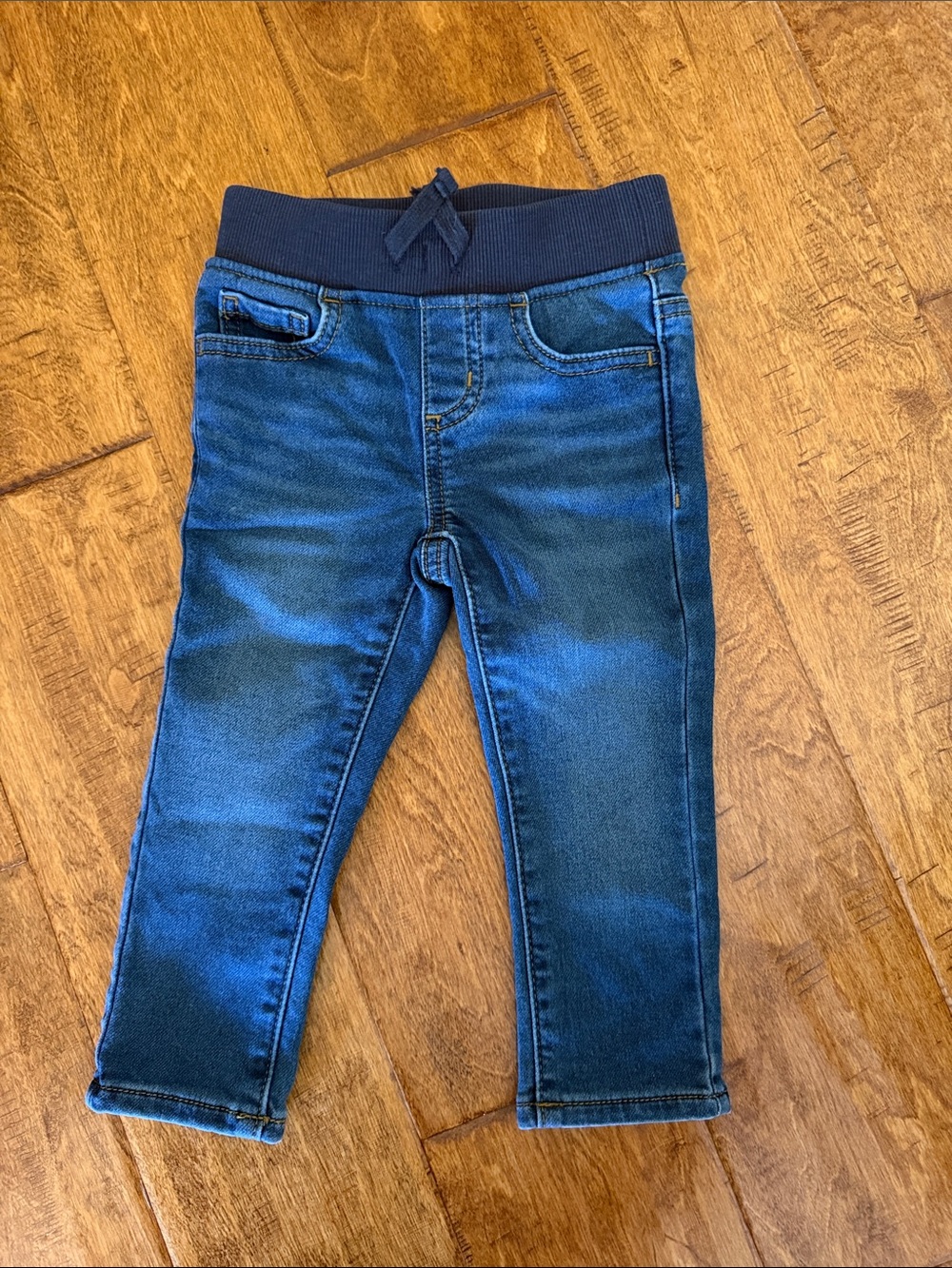 wonder nation Navy Blue Pull-On Denim Jogger Pants